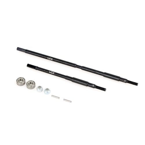 LCX Racing 1/10th RC Crawler Car AR60 OCP Hard Steel Rear Axle Drive Shaft Dogbone Straight Shaft for Axial Wraith RR10 SMT10, Upgrades Parts Accessories