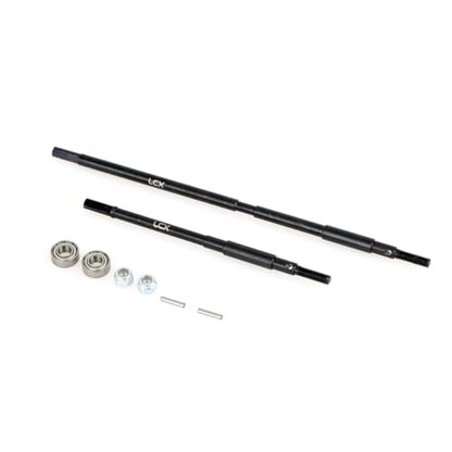 LCX Racing 1/10th RC Crawler Car AR60 OCP Hard Steel Rear Axle Drive Shaft Dogbone Straight Shaft for Axial Wraith RR10 SMT10, Upgrades Parts Accessories