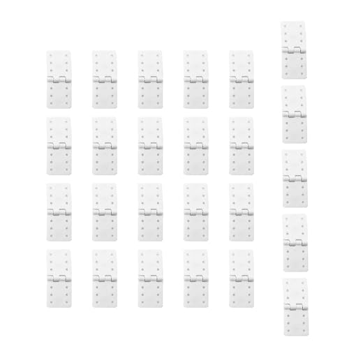 25PCS RC Airplane Pinned Nylon Hinges for RC Plane Replacement Parts Fixed Wing Model Airplane Loose-Leaf (Small 12X24mm) - style: Small 12X24mm