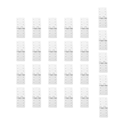 25PCS RC Airplane Pinned Nylon Hinges for RC Plane Replacement Parts Fixed Wing Model Airplane Loose-Leaf (Small 12X24mm) - style: Small 12X24mm