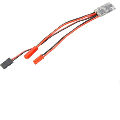 10A Brushed ESC 1-3S Two Way Motor Speed Controller with Brake/Without Brake 1A BEC for RC Vehicle Car Boat Model(Two Way no Brake 2pcs) - color: Two Way No Brake-2pcs