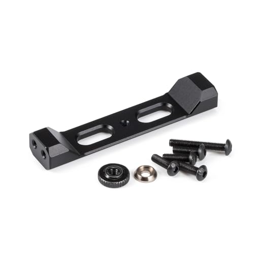 1/10 Carbon LCG Chassis Kit with Molded Bed Sliders Delrin Skid Plate Dual Servo Mount for SCX10 AR44 AR45 Capra F9 TRX4 Axle Gspeed V4 Chassis GS-FS Chassis G-Shot Chassis (Front Body Mount) - color: Front Body Mount