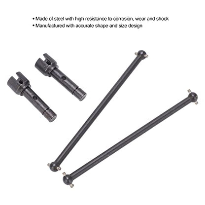1 Pack CVD Drive Shaft Universal Metal Rear Drive Shaft Set for YK 4012 4013 RC Vehicle, High - Strength Steel Dogbone Axle Replacement for Remote Control Cars