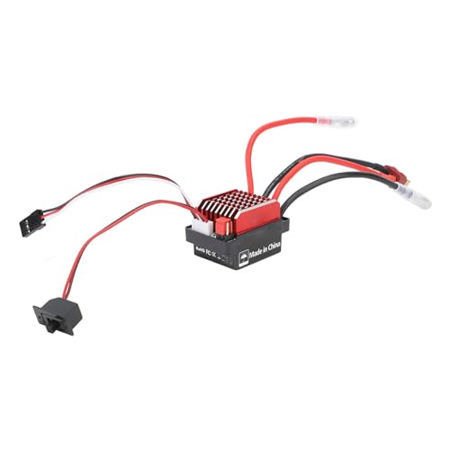 Keenso ESC Upgraded 320A Two Way Brushed ESC with Brake for 1/10 RC Cars Plastic Aluminum Alloy for Axial SCX10 Remote Control Vehicles