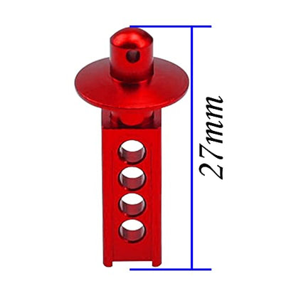 4Pcs Vgoohobby Aluminum Alloy RC Body Post Mounts Compatible with Traxxas Mini E-Revo Mini Slash 1/16 RC Car (Red) - color: Red