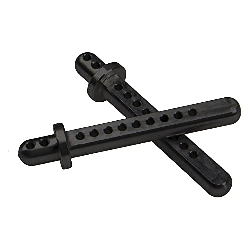 Aluminum Alloy RC Body Post Mounts Compatible with Axial SCX10 1/10 4WD RC Crawler Cars (Black) - color: Black