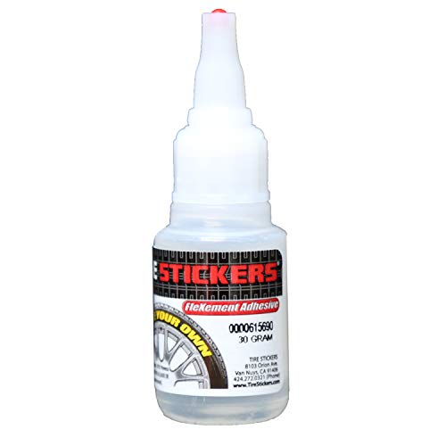 Tire Stickers - FleXement Tire Lettering Application Adhesive Glue - 20gm