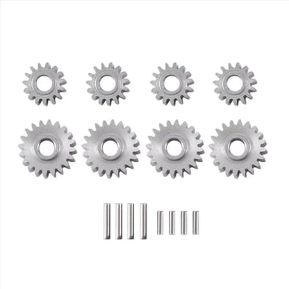 RC Models For FMS For FCX24 1/24 RC Crawler Car Upgrade Parts 8Pcs Overdrive Steel Portal Axle Gear Set 20T 15T Model Accessory Assemble