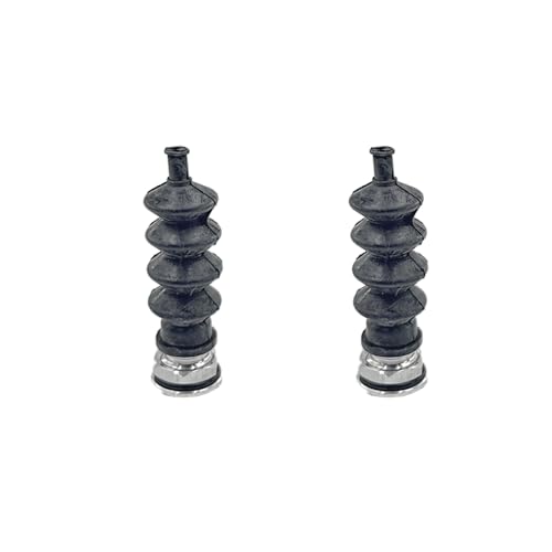 2PCS RC Boat Pushrod Waterproof Rubber Bellow Radio Box Seals Pushrod Linkage Tie Rod Seals with Aluminium Mount Base for RC Boat DIY Model Ship Building Parts (Style 1) - style: Style 1