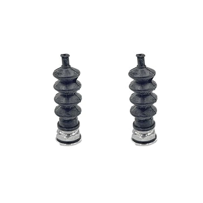 2PCS RC Boat Pushrod Waterproof Rubber Bellow Radio Box Seals Pushrod Linkage Tie Rod Seals with Aluminium Mount Base for RC Boat DIY Model Ship Building Parts (Style 1) - style: Style 1