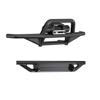 Front & Rear Bumper Aluminum Winch for Traxxas 1/18 TRX4M High Trail K10 Upgrade Parts RC Crawler Car