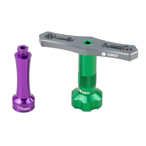 Interchangeable 17mm & 24mm Wheel Hex Nut Socket Sleeve Wrench RC Spanner Repair Tool For 1/6 1/8 1/10 scale RC Car Trucks Crawler Buggy