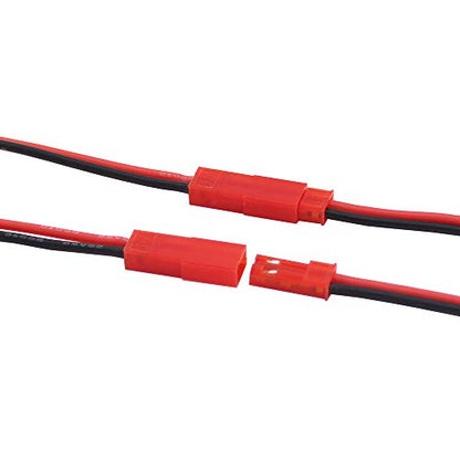 20pairs 22awg 2 Pin JST Connector Male Female Plug 15cm Silicone Wire for LED Lamp Strip RC Toys BEC Battery(Pack of 20)