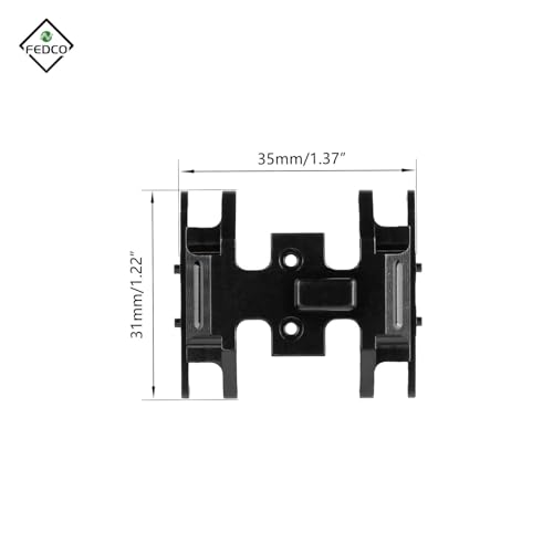 SCX24 Skid Plate Transmission Mount Chassis Heavy Counterweight Gearbox Mount for Axial SCX24 Upgrade Parts 1/24 RC Crawler - color: Black