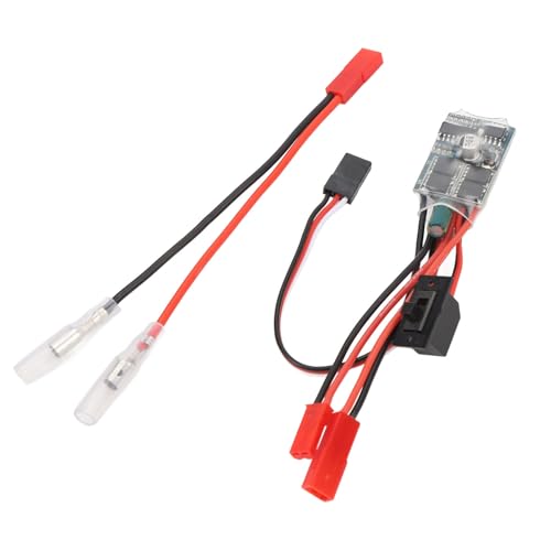 RC 30A Brushed ESC Electronic Speed Controller 2 Way Current Control with Brake Function for 1/16 1/18 1/24 Scale Cars and Boats PCB Material Compact Lightweight Design