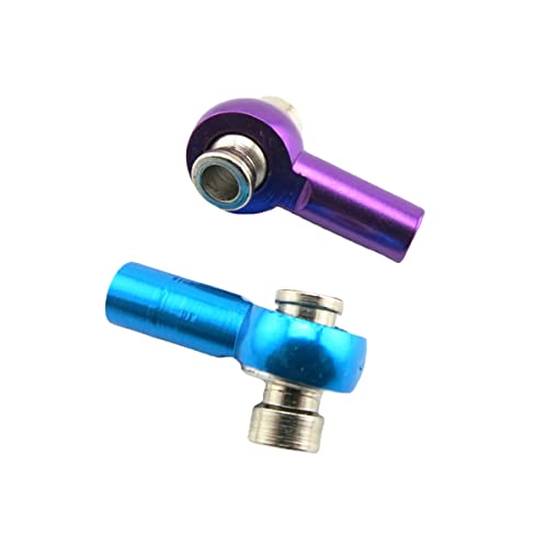4pcs Metal Link Rod End M3 Ball Joint Head for RC Crawler Car Normal and Reverse Tooth Ball Linkage Head - color: R Thread
