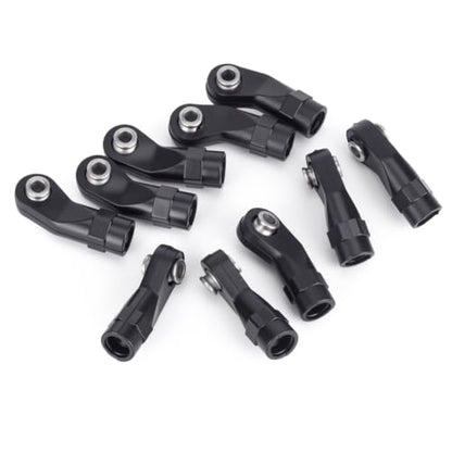 20Pcs RC Linkage Rod Ends,M3 Ball Joint Head Set for Traxxas TRX-4 Axial SCX10 HSP 90046 90047 1/10 RC Crawlers Car Upgrade Parts (20pcs Bent B) - style: 20pcs Bent B