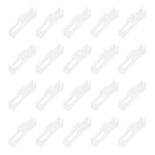 MECCANIXITY 40 Pcs Servo Extension Cable Clips Lock, Servo Cable Safety Connector Lead Wire Buckle Lock for RC Car Plane Boat DIY Y Adapter Cable, White - color: White