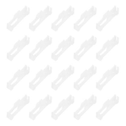MECCANIXITY 40 Pcs Servo Extension Cable Clips Lock, Servo Cable Safety Connector Lead Wire Buckle Lock for RC Car Plane Boat DIY Y Adapter Cable, White - color: White