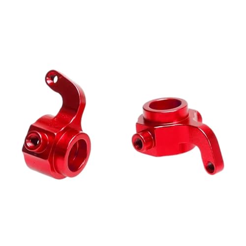 RC Steering Knuckle Block for Himoto E18XBL Spino 1/18 Alloy M603 23603 Left Right Steering Knuckle Arms RC Model for Buggy Car Upgrade Accessories Parts(Red) - size: Red