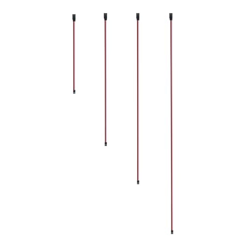 20pcs 3-Pin RC Servo Extension Cable 5 Types Including 10/15/20/30cm Male to Female and 15cm Y-Type Extension Wire Compatible with JR JST Futaba for RC Cars Airplanes Servo Receiver Connection