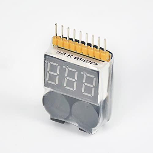 3pce RC Voltage Display Battery Low Alarm Buzzer BX100 1S-8S Meter Tester Lipo Battery Monitor for RC Car Drone Helicopter