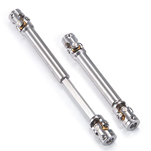 RC-Hub 1Pcs RC Driveshafts Metal Drive Shaft 45-50/47-57/55-67/60-80mm for 1:14 Tamiya Trailer Tractor Truck RC Crawler Car (75-100mm) - size: 75-100mm