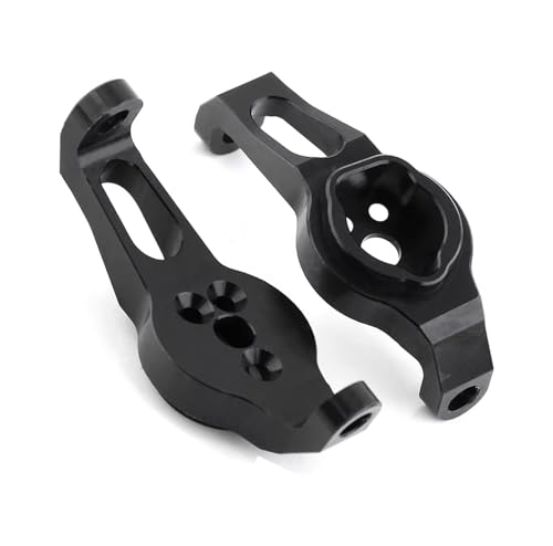 RC Cars Crawler Parts Compatible with for traxxas TRX-4 1/10 RC Crawler Car Upgrade Parts Accessories 2Pcs Aluminum Alloy Front Axle Caster Block C-Hub Carrier(Black) - color: Black