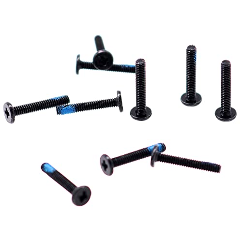 Deal4GO M2x10mm Flat-Head Phillips Screw Replacement for ARRMA Vehicle ASUS Dell HP Acer Lenovo MSI Laptop Toys Bottom Case - Black - size: M2x10.0mm