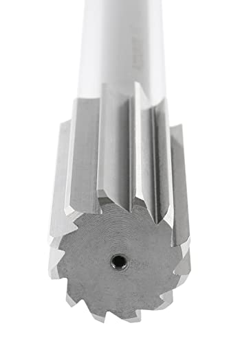 Accusize Industrial Tools 5015-0330 H.S.S. M2 Straight Shank Straight Flute Chucking Reamer, 1-3/8 in | 1-3/8" HSS M2 Straight Shank Straight Flute Chucking Reamer, Flt Len 3-1/4", OAL 12", Right Hand Cut, 10 Flute - size: 1-3/8 in.