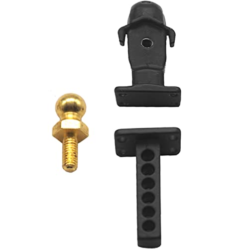 Share Goo Metal Tow Trailer Hook Drop Hitch Receiver Compatible with Traxxas TRX-4 90046 90047 SCX10 RC4WD D90 1/10 RC Crawler Car Rear Bumper Hook (Black)