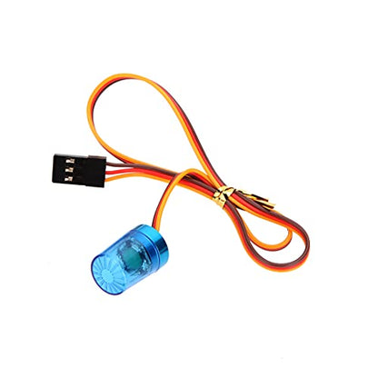 LED Strobing Rotating Flashing Light 9x15mm Lamp for RC Model Police Firefighting Ambulance Car Truck Lighting (2 Pack, Blue) - color: 2 Blue, 9x15mm