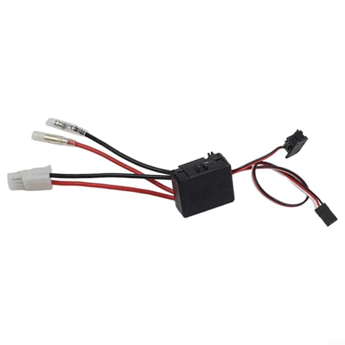 1060-RTR 60A Brushed ESC Electronic Controller Waterproof for 1/10 Scale RC Cars Trucks Off-Road Vehicles Crawlers Tanks 2-3S(WP1060-60A)