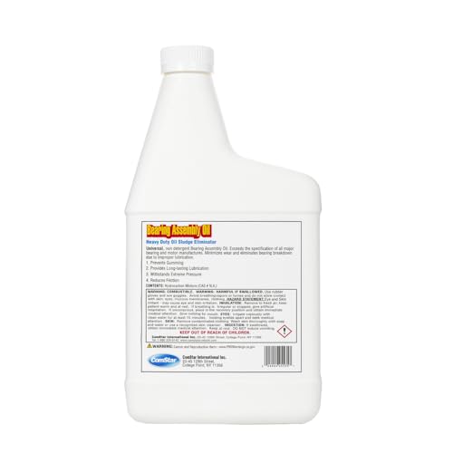 Bearing Assembly Lube Oil 1 qt SAE 20 Non-Detergent, AGMA #2 Grade | Prevents Against Rust & Ware, Prevents Gumming, Long-Lasting Lubrication, Withstands Extreme Pressure, Made in USA - size: 1 Quart