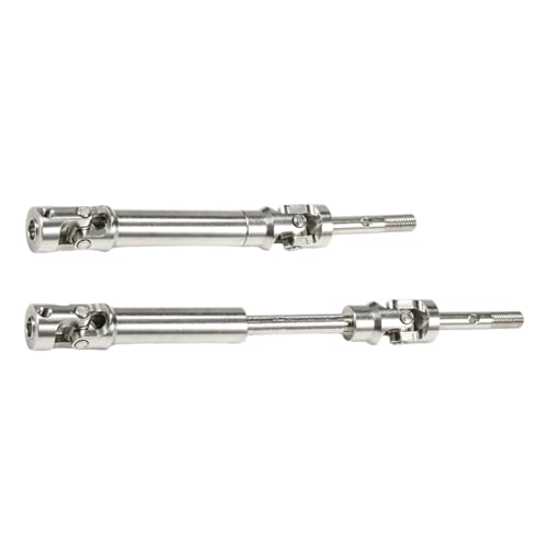 RC Upgrade Accessories for Slash 4X4 XVL for Rustler for Stampede for Hoss HQ727 1/10 4Pcs Stainless Steel Drive Shaft for Universal Joint Driveshaft RC Truck Upgrade