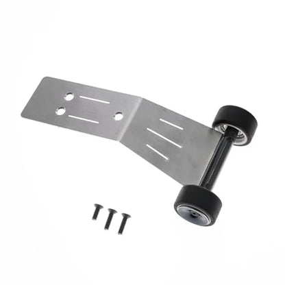 RC car Components Compatible with Traxxas for Mini for MAXX Monster Truck RC Car Upgrade Parts Accessories Metal Wheelie Bar DIY 107154 1(Black) - color: Black
