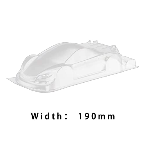 kowaku 7.48" Wheelbase Body Car Shell Body Shell Housing Unpainted with Sticker Clear 1:10 RC Body Shell 1/10 RC Vehicle Body Shell