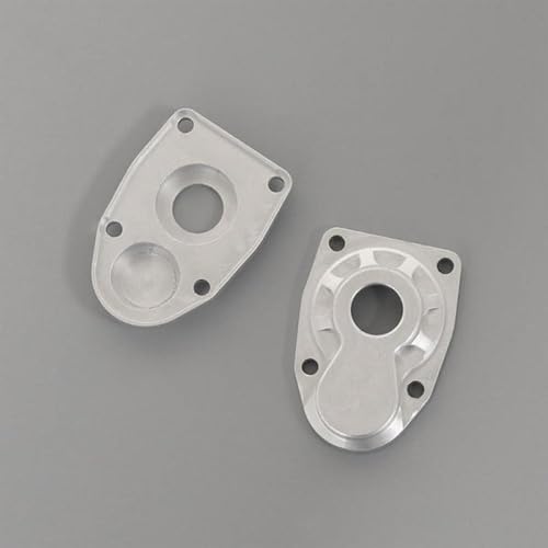 Metal Steering Knuckles Housing Portal Cover Compatible with Front Rear Axle Compatible with III AXI03007 AR45 F9 Portal Axle(Silver Rear)