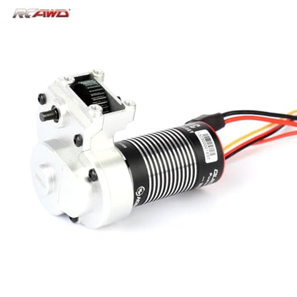 RCAWD Hobbywing Brushless Motor and 3000KV 370spec Quicrun Fusion Mini16 Center Gear Box with EC2 to IC2 for 1/18 Axial UTB18 Capra 4WD 4WS Series Upgrades Part