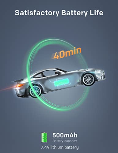 MIEBELY 1/16 Licensed Mercedes Benz GT R ProRc Cars for Kids Adults | Official license;500 mAh lithium;2.4G 200ft cintrol;steering trim;Left/right remote;Led headlights;ABS;Gifts for Kids Adults - style: Grey--1/16