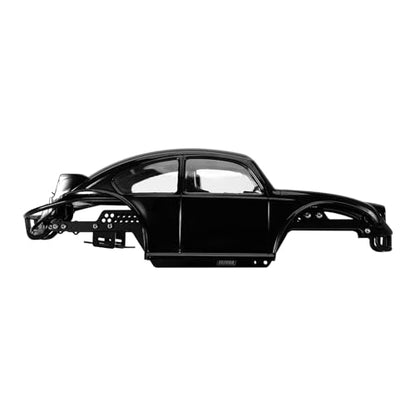INJORA BUG18 Body with LCG Aluminum Universal Chassis for 1/18 RC Crawler TRX4M Upgrade(Black) - color: Black