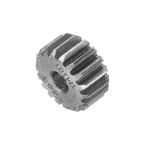 HARFINGTON Straight Spur Gear 6mm Bore 18T Mod-1 Hardened 45# Steel Spur Diff Differential Motor Gear RC Car Replacement Parts - style: 18T
