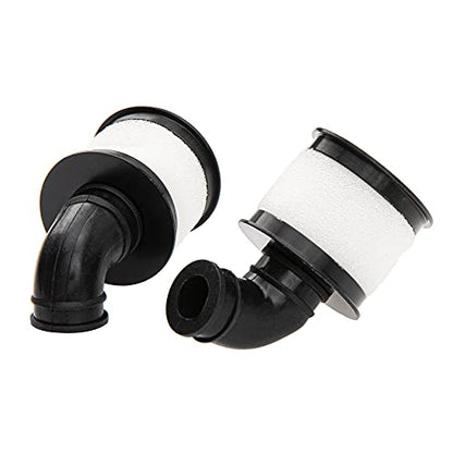 2Pack ShareGoo 1/10 RC Air Filter,Universal Capped Air Filter Cover with Element Sponge Compatible with Redcat Traxxas HSP Himoto 1/10 RC Nitro Monster Truck Buggy Car (Black)