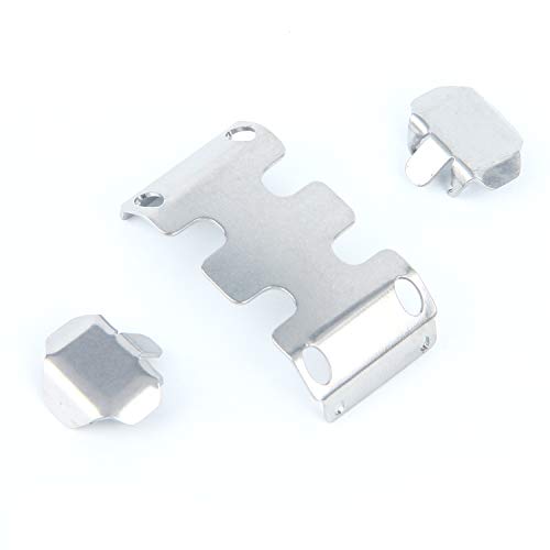 LCX Racing 1/24th RC Crawler Car Stainless Steel Skid Plate Axle Guard Protector, Skid Plate Armor & Axle Guard for Axial SCX24, Upgrades Parts Accessories