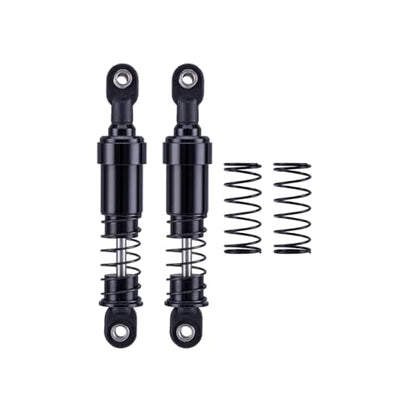1/10 rc crawler shocks,75mm-115mm optional Big Bore Shocks with Oil Filled for LCG Cheater Rigs Capra SCX10 TRX4 Gspeed V4 Elem ent Comp Builds (Black 85mm 2pcs) - color: Black 85mm 2pcs
