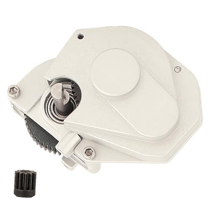 Aluminum Alloy Transmission Case Gearbox Complete with Gear for 1/24 Axial SCX24 RC Crawler Upgrades (Silver) - color: Silver