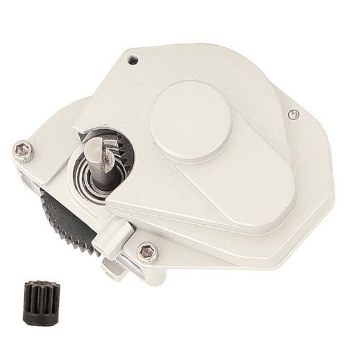 Aluminum Alloy Transmission Case Gearbox Complete with Gear for 1/24 Axial SCX24 RC Crawler Upgrades (Silver) - color: Silver
