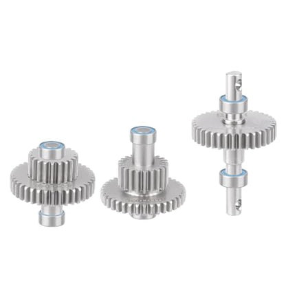 Transmission Gear Set Stainless Steel High Speed Diff Gear for Traxxas TRX4M TRX4MT 1/18 RC Crawler Upgrades (9.7:1) - size: 9.7:1
