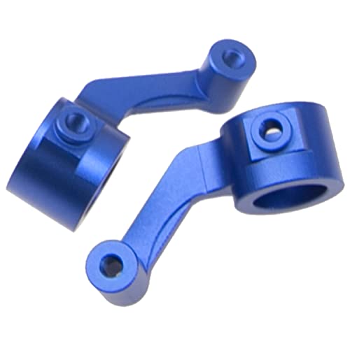 ShareGoo Metal Steering Hub Blocks & C-Hub Carriers Caster Blocks & Rear Stub Axle Carriers Compatible with Horizon ECX 1/10 2WD Ruckus Axe Brutus Circuit AMP MT/DB Crush RC Car Tuck (Dark Blue) - color: Dark Blue