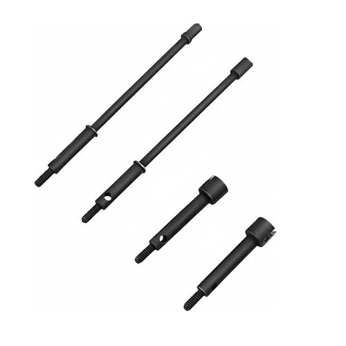 4mm Widened CVD Driveshaft Set for Axial SCX24 1/24 RC Crawler 90081 | Front Rear,Metal,Universal Joint,Upgrade Parts,High Strength,Precision Fit,Wear Resistant,Easy Installation